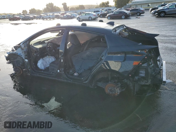 2022 Toyota Prius L Eco with VIN JTDKAMFU1N3179050, listed as a Copart auction lot 84764454 with 21,695 mi miles and Salvage Title. Bid and sale history available at DreamBid. Image 2.