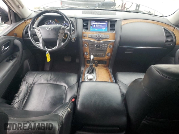 2012 Infiniti QX56 7-passenger with VIN JN8AZ2NE2C9021981, listed as a Copart auction lot 78465744 with 195,422 mi miles and Salvage Title. Bid and sale history available at carsss.com. Image 8.