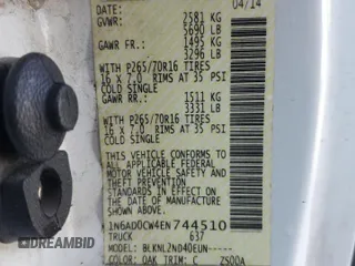 2014 Nissan Frontier SV z VIN 1N6AD0CW4EN744510, wystawiony jako Copart lot #50601065 z przebiegiem 179 159 mil mil oraz Szkoda całkowita • Salvage title. Historia ofert i sprzedaży dostępna na DreamBid. Obrazek 12.