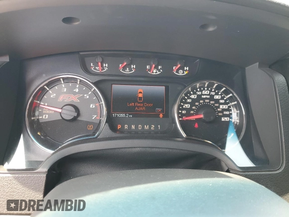 2013 Ford F-150 XL with VIN 1FTFX1EF6DFB58970, listed as a Copart auction lot 57905585 with 171,055 mi miles and Salvage title. Bid and sale history available at DreamBid. Image 9.