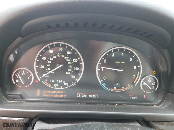 2014 BMW 5 Series 535i with VIN WBA5B1C5XED482499, listed as a Copart auction lot 50272775 with 221,024 mi miles and Clean Title. Bid and sale history available at carsss.com. Image 9.