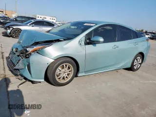 2018 Toyota Prius Two with VIN JTDKBRFU8J3058715, listed as a Copart auction lot 53636015 with 76,808 mi miles and Salvage Title. Bid and sale history available at DreamBid. Image 1.