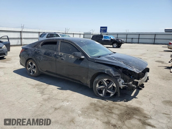 2023 Hyundai Elantra SEL with VIN KMHLS4AG0PU420351, listed as a Copart auction lot 59852415 with 31,254 mi miles and Salvage title. Bid and sale history available at DreamBid. Image 4.
