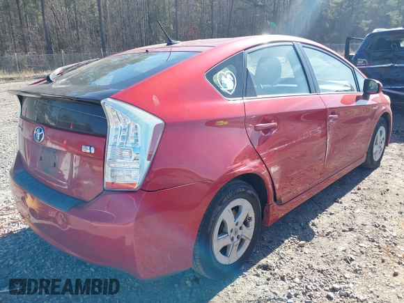 2011 Toyota Prius I with VIN JTDKN3DU6B5342874, listed as a IAAI auction lot 41431006 with 135,474 mi miles. Bid and sale history available at carsss.com. Image 4.