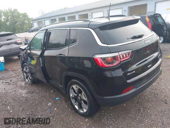 2018 Jeep Compass Limited with VIN 3C4NJDCB1JT354234, listed as a IAAI auction lot 39985028 with 76,293 mi miles. Bid and sale history available at carsss.com. Image 3.