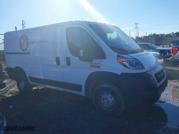 2022 Ram ProMaster Cargo Van with VIN 3C6LRVAG8NE124566, listed as a IAAI auction lot 41328160 with 46,550 mi miles. Bid and sale history available at carsss.com. Image 13.