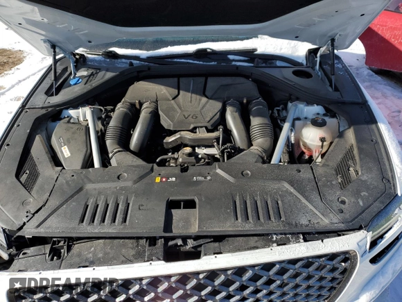 2022 Genesis GV70 Sport z VIN KMUMCDTC6NU062750, wystawiony jako Copart lot #42001595 z przebiegiem 19 215 mil mil oraz Szkoda całkowita • Salvage title. Historia ofert i sprzedaży dostępna na DreamBid. Obrazek 11.