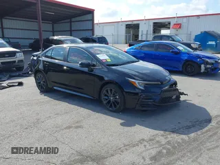 2024 Toyota Corolla XSE with VIN 5YFT4MCE7RP170567, listed as a IAAI auction lot 40728249 with 14,572 mi miles. Bid and sale history available at carsss.com. Image 1.