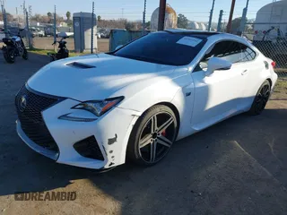 2016 Lexus RC F with VIN JTHHP5BC8G5005607, listed as a IAAI auction lot 41361242 with 99,817 mi miles. Bid and sale history available at carsss.com. Image 2.