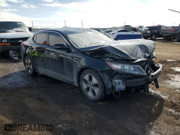 2013 Kia Optima Hybrid EX with VIN KNAGM4AD9D5039557, listed as a Copart auction lot 46344555 with 165,839 mi miles and Salvage Title. Bid and sale history available at carsss.com. Image 4.