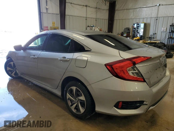 2019 Honda Civic LX with VIN 19XFC2F68KE011783, listed as a Copart auction lot 55649875 with 77,266 mi miles and Clean Title. Bid and sale history available at DreamBid. Image 2.