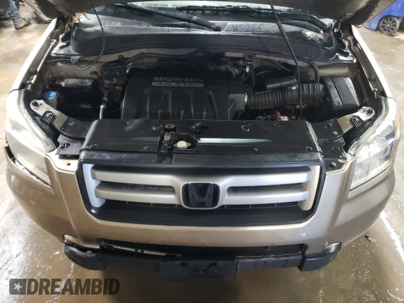 2006 Honda Pilot EX-L with VIN 2HKYF18796H516751, listed as a Copart auction lot 44558685 with 141,576 mi miles and Salvage Title. Bid and sale history available at DreamBid. Image 11.