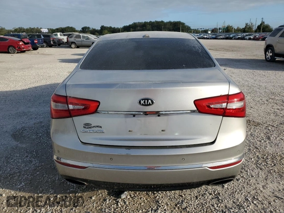2014 Kia Cadenza Premium with VIN KNALN4D70E5129232, listed as a Copart auction lot 76173074 with 135,856 mi miles and Salvage Title. Bid and sale history available at carsss.com. Image 6.
