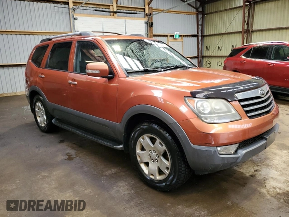 2009 Kia Borrego EX with VIN KNDJH741795017435, listed as a Copart auction lot 86331174 with 257,271 mi miles and Clean Title. Bid and sale history available at DreamBid. Image 4.