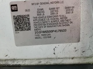 2023 Chevrolet Bolt EV 1LT with VIN 1G1FW6S00P4179533, listed as a Copart auction lot 54424045 with 32,291 mi miles and Clean Title. Bid and sale history available at carsss.com. Image 12.