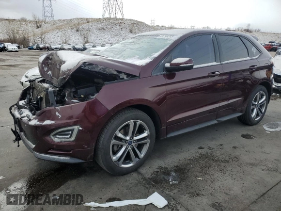 2017 Ford Edge Sport with VIN 2FMPK4AP3HBB42604, listed as a Copart auction lot 49796355 with 126,347 mi miles and Salvage Title. Bid and sale history available at carsss.com. Image 1.