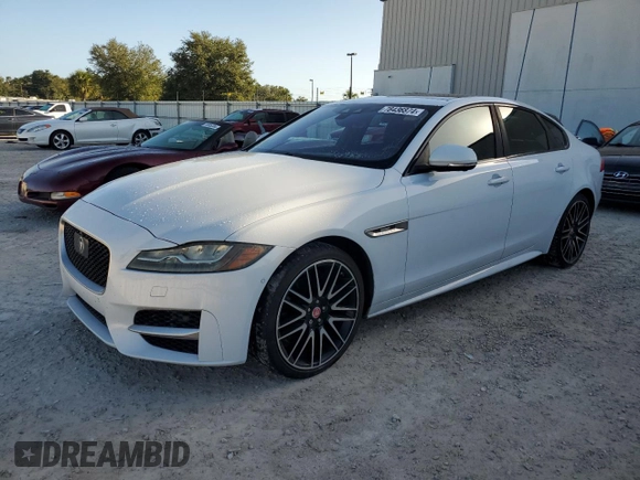2017 Jaguar XF 35t R-Sport with VIN SAJBF4BV7HCY34043, listed as a Copart auction lot 78436874 with 68,912 mi miles and Salvage Title. Bid and sale history available at carsss.com. Image 1.
