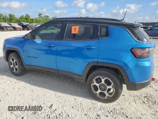 2022 Jeep Compass Trailhawk with VIN 3C4NJDDB6NT162831, listed as a Copart auction lot 66130235 with 34,762 mi miles and Salvage title. Bid and sale history available at DreamBid. Image 2.