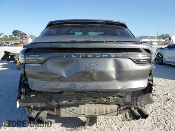 2021 Porsche Cayenne with VIN WP1BA2AY9MDA42251, listed as a Copart auction lot 82219674 with 15,657 mi miles and Non repairable. Bid and sale history available at DreamBid. Image 6.