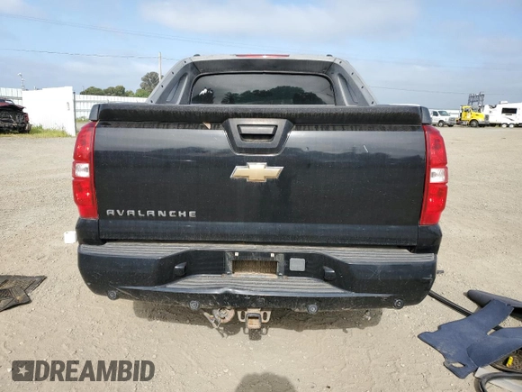 2007 Chevrolet Avalanche LTZ with VIN 3GNFK12Y77G239829, listed as a Copart auction lot 54723615 with 134,383 mi miles and Salvage Title. Bid and sale history available at DreamBid. Image 6.