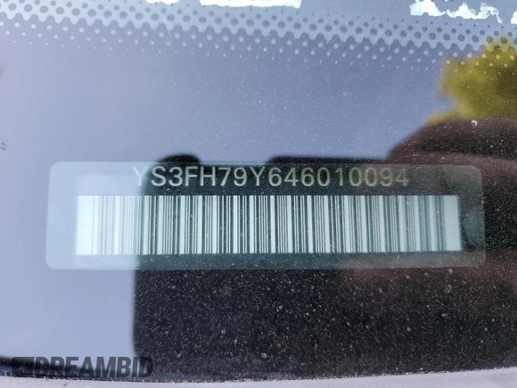 2004 Saab 9-3 z VIN YS3FH79Y646010094, wystawiony jako Copart lot #72316434 z przebiegiem 134 445 mil mil oraz Szkoda całkowita • Salvage title. Historia ofert i sprzedaży dostępna na DreamBid. Obrazek 12.