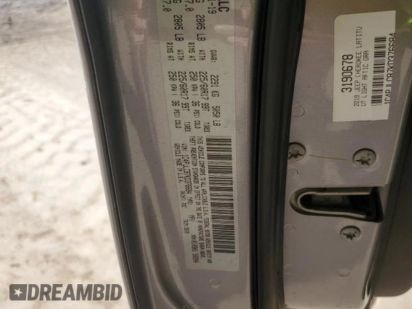 2019 Jeep Cherokee Latitude z VIN 1C4PJLCB7KD376684, wystawiony jako Copart lot #60566295 z przebiegiem 99 184 mil mil oraz Szkoda całkowita • Salvage title. Historia ofert i sprzedaży dostępna na DreamBid. Obrazek 13.