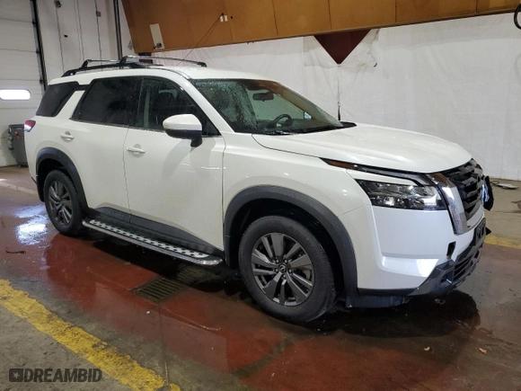 2022 Nissan Pathfinder SV with VIN 5N1DR3BC0NC246077, listed as a Copart auction lot 48741345 with 38,772 mi miles and Salvage Title. Bid and sale history available at carsss.com. Image 4.