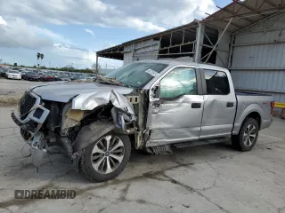 2020 Ford F-150 XL with VIN 1FTEW1EP0LKF37251, listed as a Copart auction lot 85725414 with 254,871 mi miles and Salvage Title. Bid and sale history available at carsss.com. Image 1.