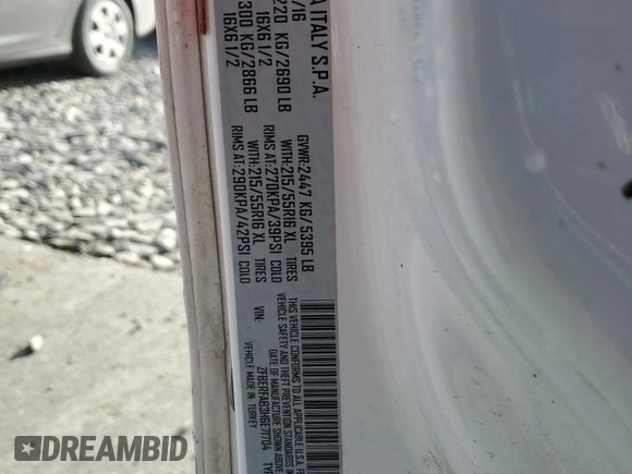 2017 Ram ProMaster City Cargo Tradesman with VIN ZFBERFAB3H6E71704, listed as a Copart auction lot 37967614 with Not Provided miles and . Bid and sale history available at DreamBid. Image 16.