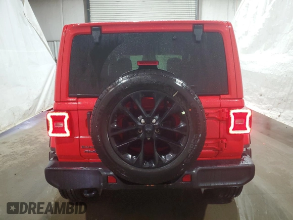 2025 Jeep Wrangler Sahara with VIN 1C4RJXP67SW577826, listed as a Copart auction lot 57946505 with 2,006 mi miles and Clean title. Bid and sale history available at DreamBid. Image 6.