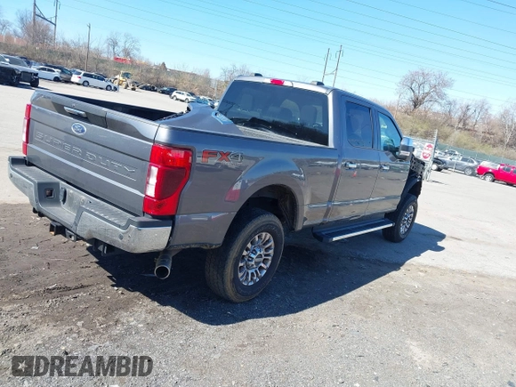 2021 Ford Super Duty F-250 SRW XL with VIN 1FT7W2B65MEC24092, listed as a IAAI auction lot 41904229 with 36,261 mi miles. Bid and sale history available at carsss.com. Image 4.