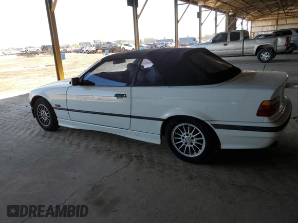 1996 BMW 3-Series 328IC with VIN WBABK8328TET93961, listed as a Copart auction lot 50206405 with 127,541 mi miles and Salvage Title. Bid and sale history available at carsss.com. Image 2.