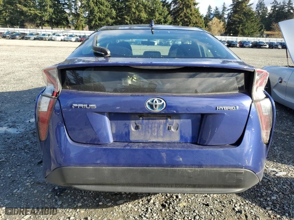 2016 Toyota Prius Two with VIN JTDKBRFUXG3528896, listed as a Copart auction lot 41796785 with 120,833 mi miles and Salvage Title. Bid and sale history available at carsss.com. Image 6.