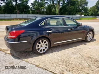 2012 Hyundai Equus Signature with VIN KMHGH4JH3CU056607, listed as a Copart auction lot 61742495 with 164,031 mi miles and Salvage title. Bid and sale history available at DreamBid. Image 3.