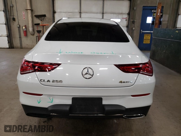 2020 Mercedes-Benz CLA 250 with VIN W1K5J4HB4LN081243, listed as a Copart auction lot 54709405 with 120,716 mi miles and Salvage Title. Bid and sale history available at DreamBid. Image 6.