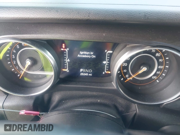 2021 Jeep Wrangler Unlimited Willys with VIN 1C4HJXDN0MW636466, listed as a IAAI auction lot 42005308 with 25,245 mi miles and . Bid and sale history available at DreamBid. Image 7.