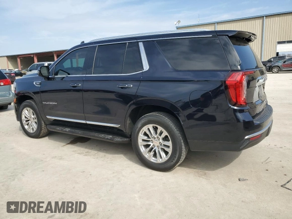 2021 GMC Yukon SLT with VIN 1GKS2BKD7MR199116, listed as a Copart auction lot 45635135 with 58,069 mi miles and Salvage Title. Bid and sale history available at carsss.com. Image 2.