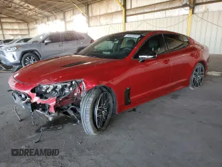 2022 Kia Stinger GT1 with VIN KNAE45LC5N6111464, listed as a Copart auction lot 86928064 with 20,594 mi miles and Salvage Title. Bid and sale history available at DreamBid. Image 1.