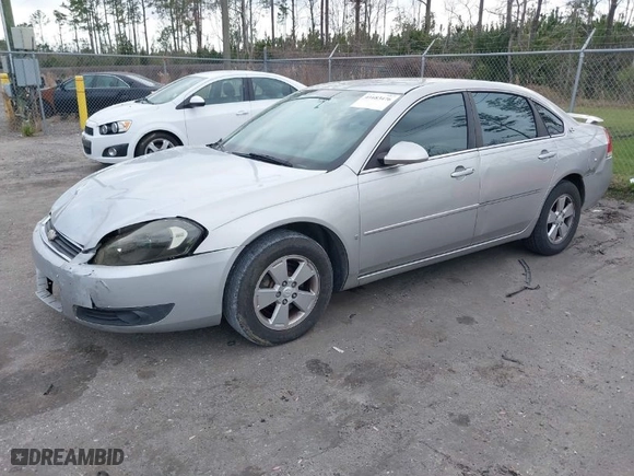 2008 Chevrolet Impala LT with VIN 2G1WT58K281255617, listed as a IAAI auction lot 41683476 with 243,927 mi miles. Bid and sale history available at carsss.com. Image 2.