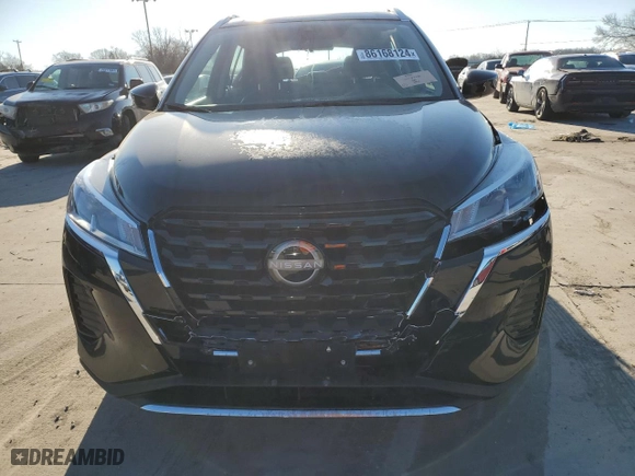 2024 Nissan Kicks SV with VIN 3N1CP5CVXRL508928, listed as a Copart auction lot 86168124 with 8,222 mi miles and Salvage Title. Bid and sale history available at carsss.com. Image 5.