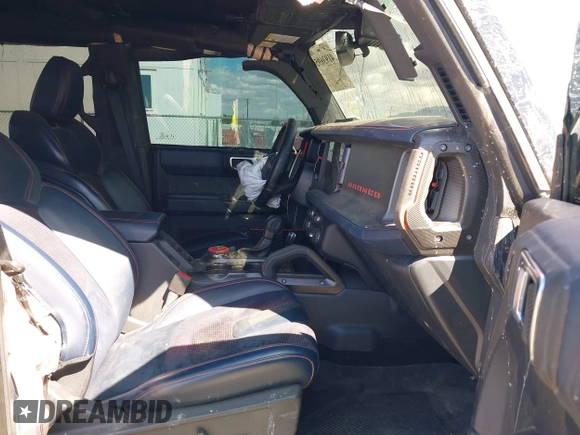 2023 Ford Bronco Raptor with VIN 1FMEE5JR8PLC06060, listed as a IAAI auction lot 41936950 with 13,623 mi miles and . Bid and sale history available at DreamBid. Image 5.