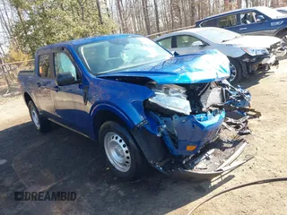 2023 Ford Maverick XL with VIN 3FTTW8E97PRA04381, listed as a IAAI auction lot 41690644 with 7,266 mi miles and . Bid and sale history available at DreamBid. Image 1.