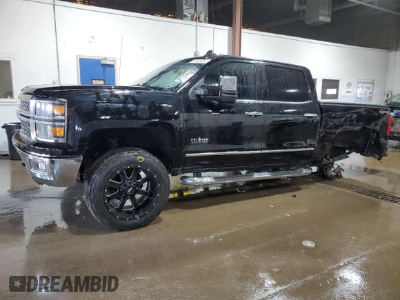 2015 Chevrolet Silverado 1500 LTZ with VIN 3GCUKSEC7FG382008, listed as a Copart auction lot 66865054 with 223,451 mi miles and Salvage Title. Bid and sale history available at carsss.com. Image 1.