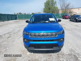 2022 Jeep Compass Latitude with VIN 3C4NJDBB5NT178361, listed as a IAAI auction lot 41874823 with 37,241 mi miles and . Bid and sale history available at DreamBid. Image 12.