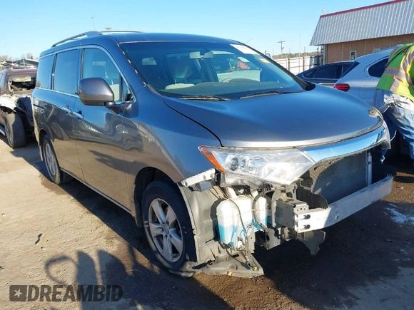 2015 Nissan Quest SV with VIN JN8AE2KP2F9130611, listed as a IAAI auction lot 41798017 with 79,228 mi miles. Bid and sale history available at carsss.com. Image 1.