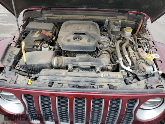 2021 Jeep Wrangler Unlimited Sahara с VIN 1C4JJXP6XMW676754, выставлен на аукционе Copart как лот 58538655 с пробегом 49 785 миль миль и Списание • Salvage title. История ставок и продаж доступна на DreamBid. Изображение 12.