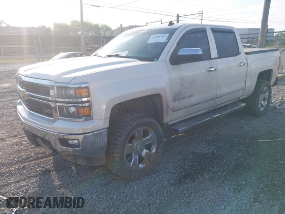 2014 Chevrolet Silverado 1500 LTZ with VIN 3GCUKSEC7EG281632, listed as a IAAI auction lot 42064565 with 178,957 mi miles. Bid and sale history available at carsss.com. Image 2.