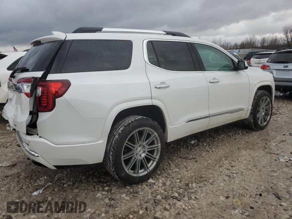 2020 GMC Acadia Denali with VIN 1GKKNXLS4LZ125359, listed as a Copart auction lot 47401225 with 74,478 mi miles and Clean Title. Bid and sale history available at carsss.com. Image 3.
