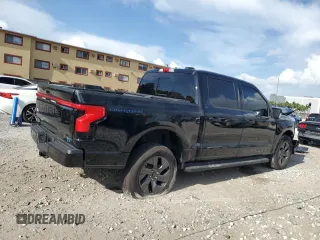 2024 Ford F-150 Lightning Lariat with VIN 1FT6W5L7XRWG09251, listed as a Copart auction lot 59702915 with 6,338 mi miles and Non repairable. Bid and sale history available at DreamBid. Image 3.