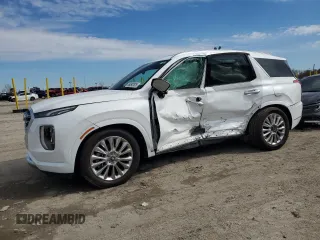 2020 Hyundai Palisade Limited z VIN KM8R5DHE7LU137851, wystawiony jako Copart lot #55364415 z przebiegiem Nie podano mil oraz Szkoda całkowita • Salvage title. Historia ofert i sprzedaży dostępna na DreamBid. Obrazek 1.